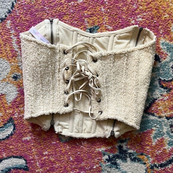 Out From Under Fleece Double-Zip Corset - Picture 2 of 6